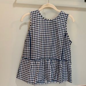 J Crew gingham top